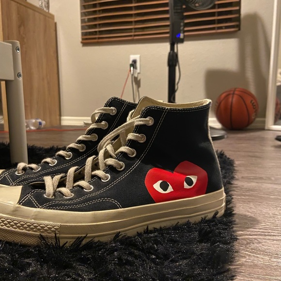 Comme des Garçons Play Chuck 70 in Black - Picture 4 of 7